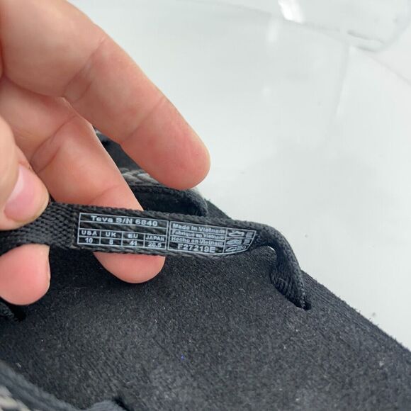 Teva Women's Olowahu Sandal Size 10 Thong Slide Flip Flop Black Tan Comfy - Picture 10 of 13